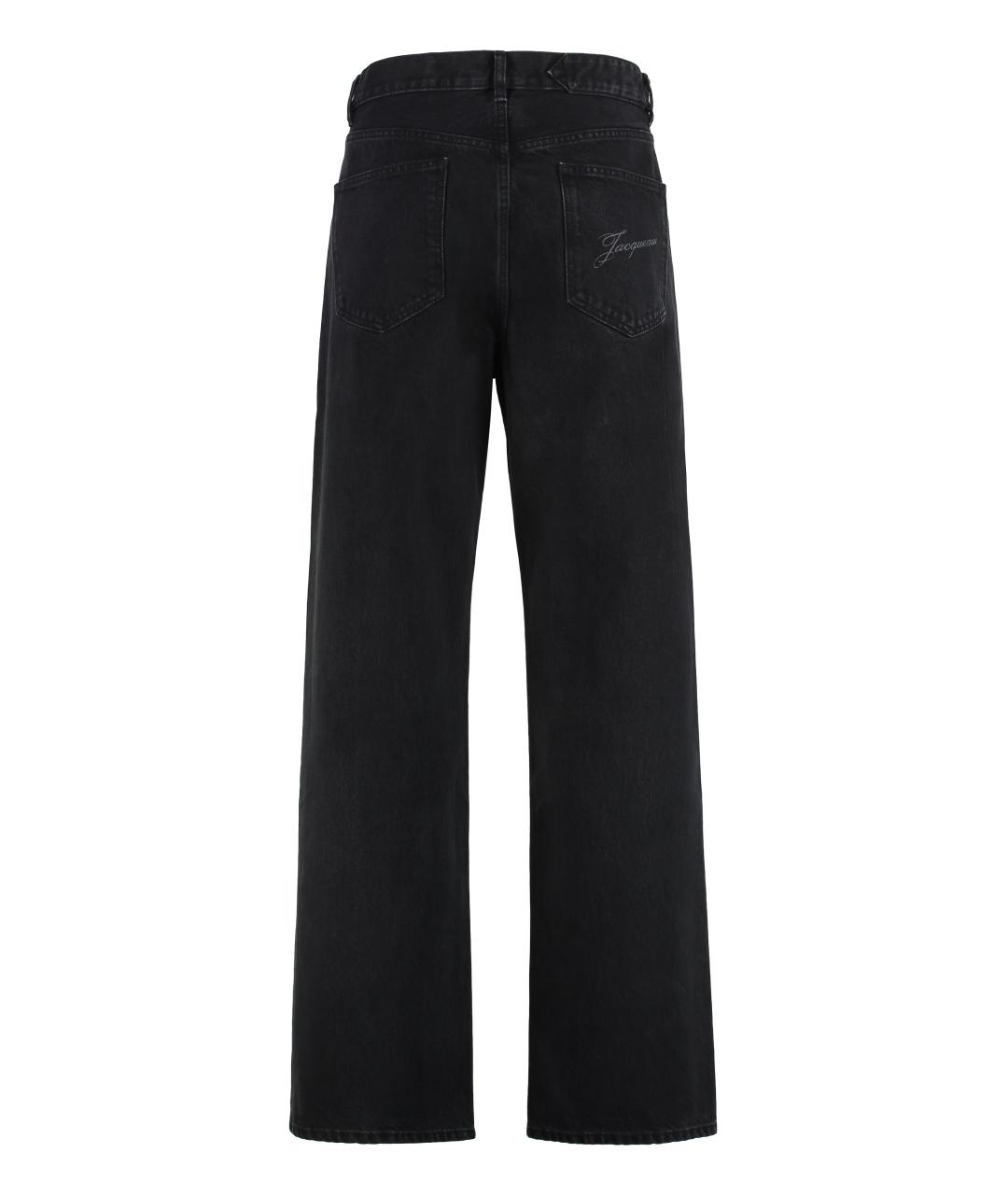 JACQUEMUS Черные полиэстеровые повседневные брюки, фото 2