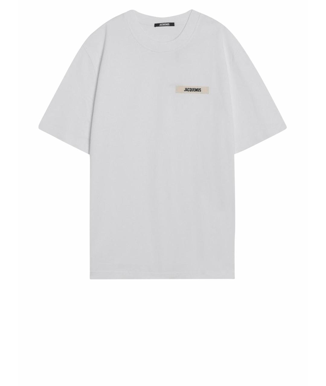 JACQUEMUS Белая хлопковая футболка, фото 1