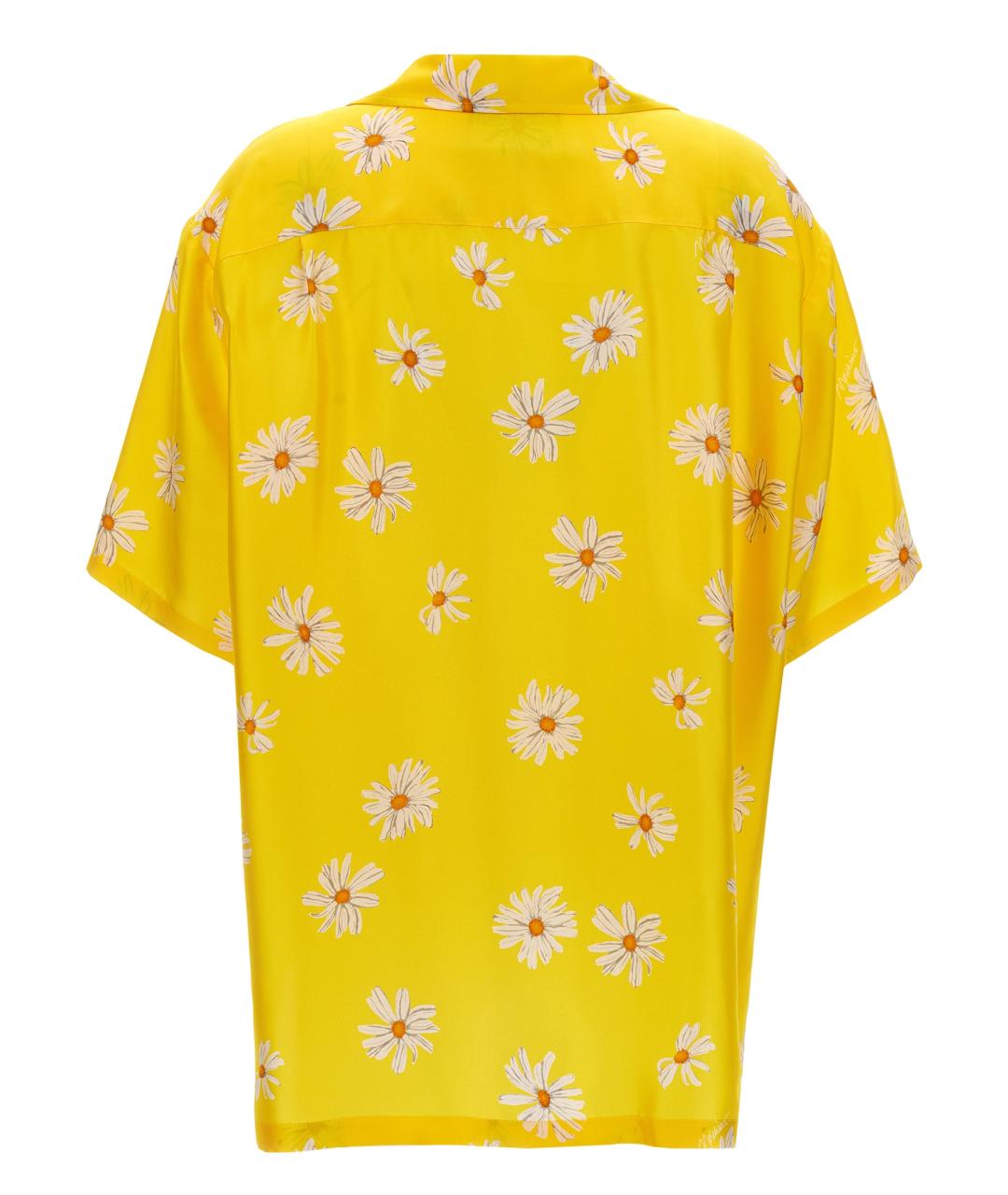 MOSCHINO Желтая шелковая рубашка, фото 2