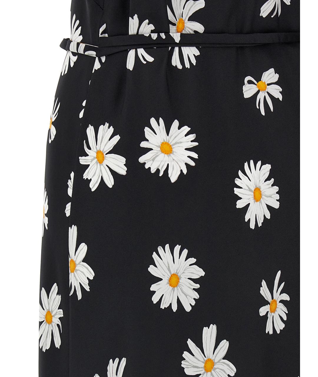 MOSCHINO Черное шелковое повседневное платье, фото 4