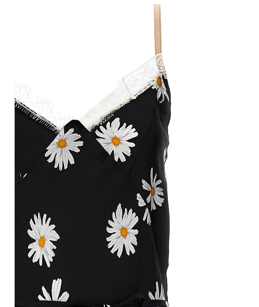 MOSCHINO Черное шелковое повседневное платье, фото 3