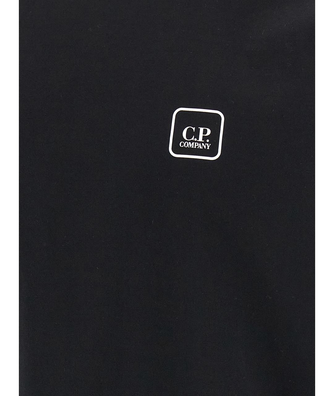 CP COMPANY Черная хлопковая футболка, фото 4