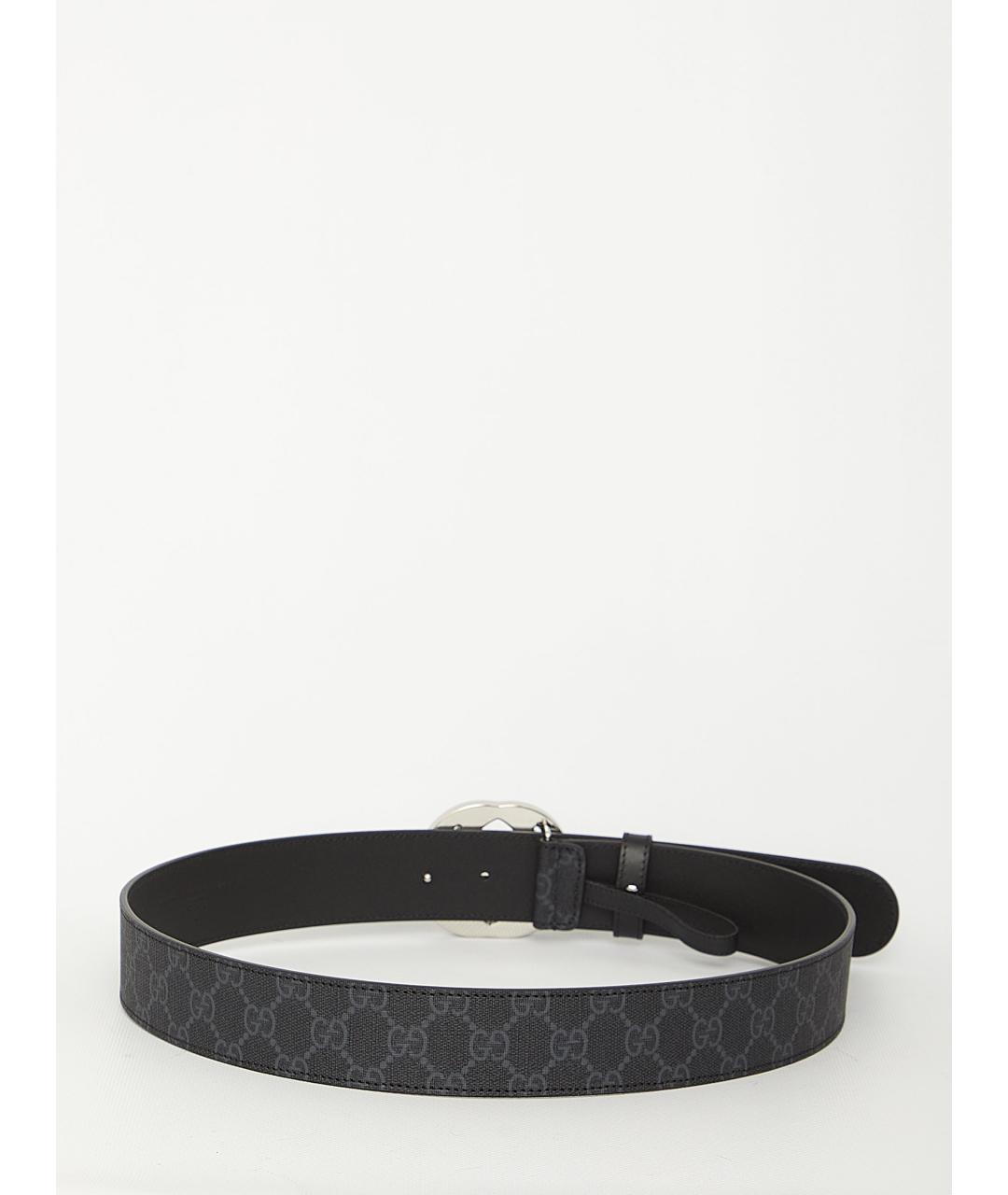GUCCI Черный ремень, фото 2