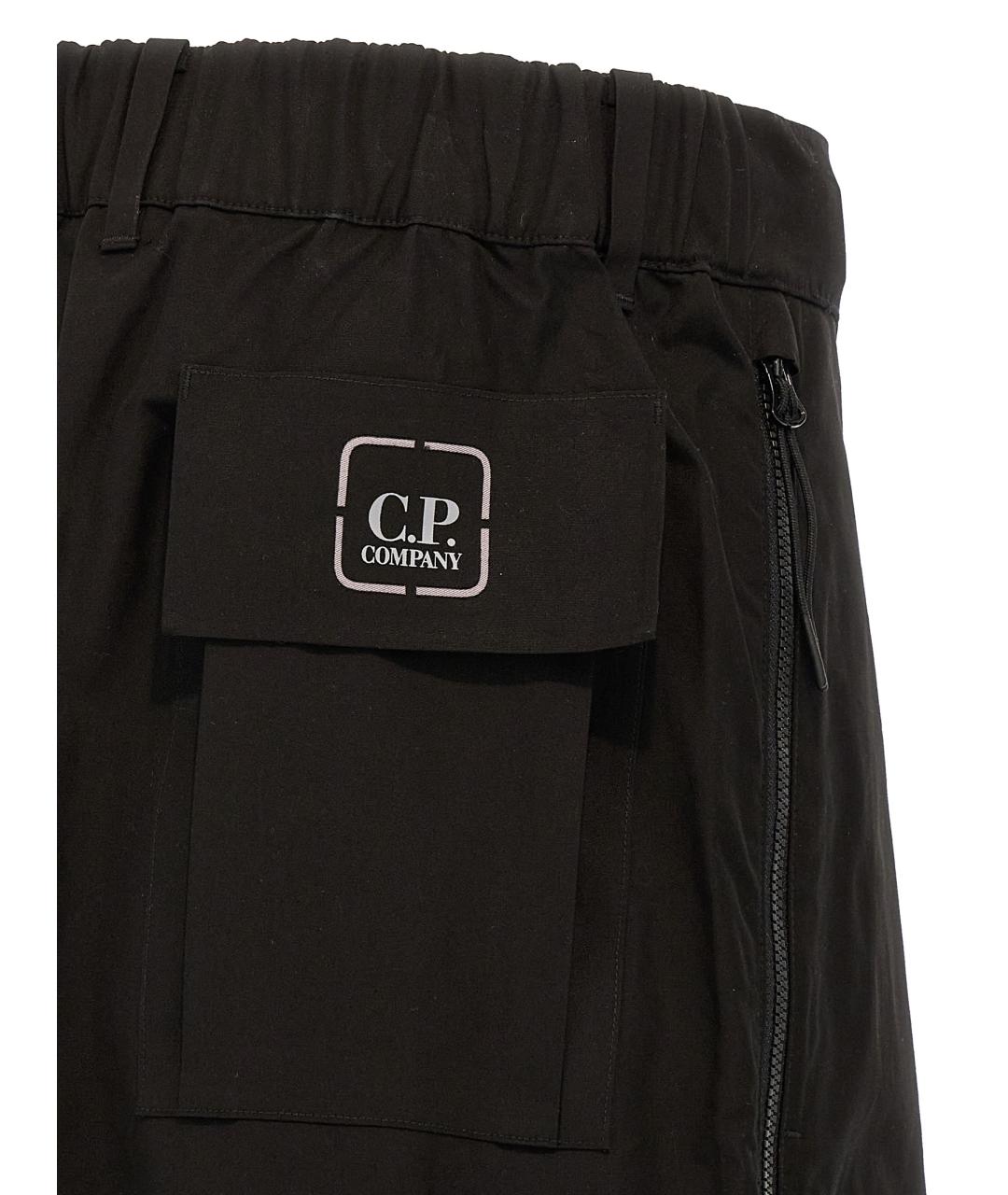 CP COMPANY Черные хлопковые шорты, фото 5