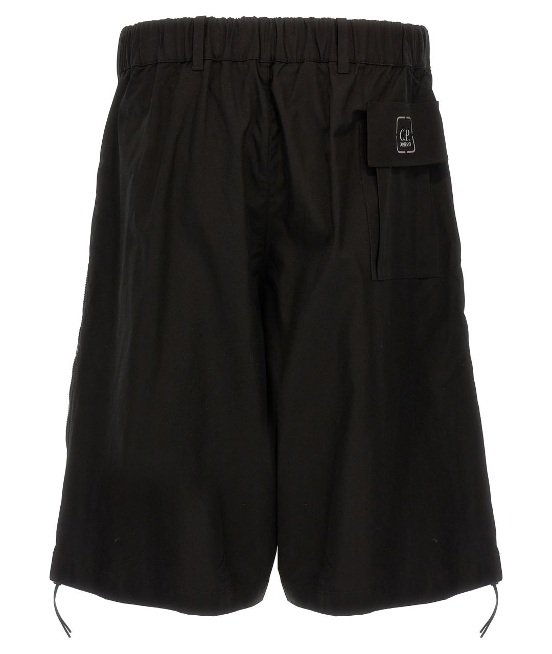 CP COMPANY Черные хлопковые шорты, фото 2