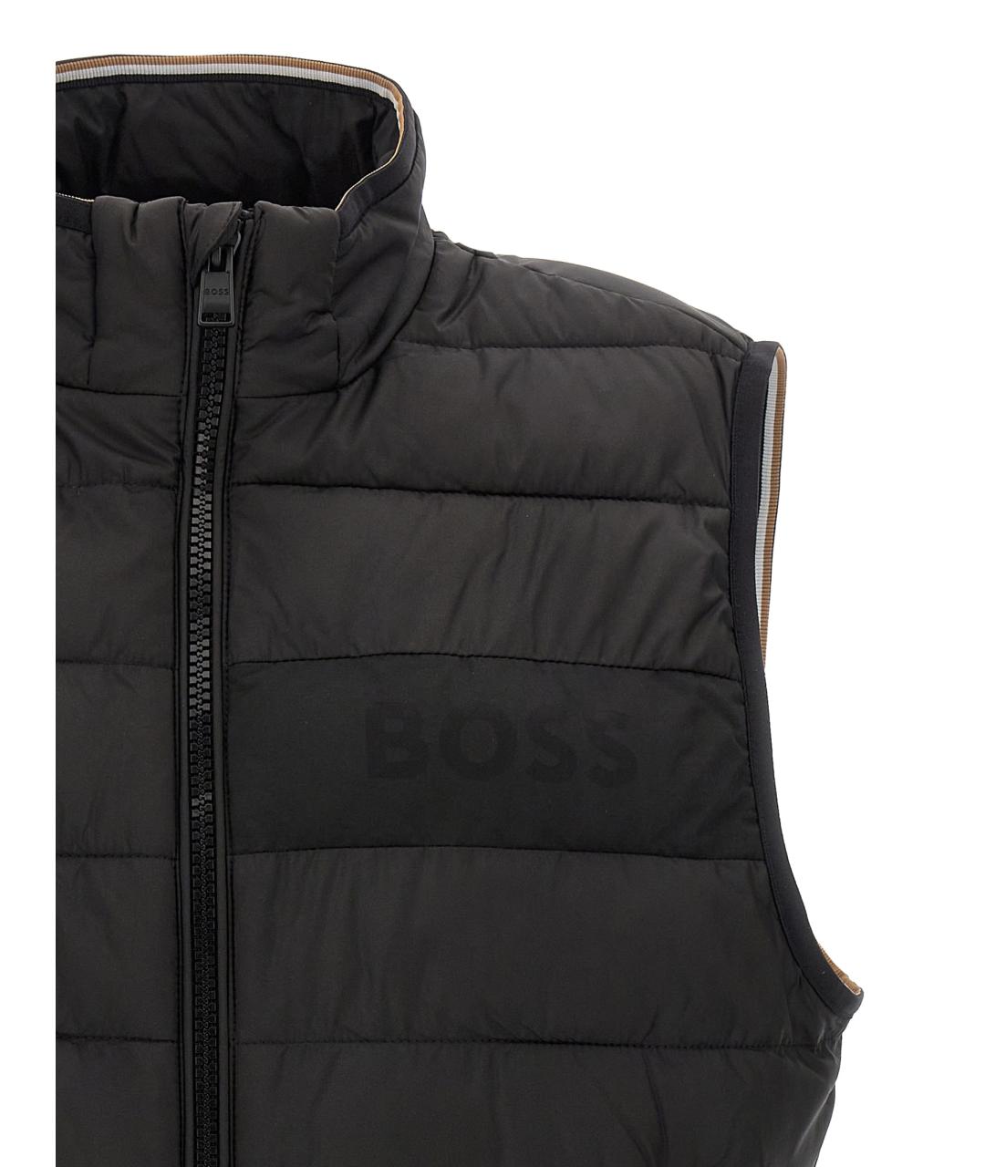 HUGO BOSS Черный полиэстеровый жилет, фото 2