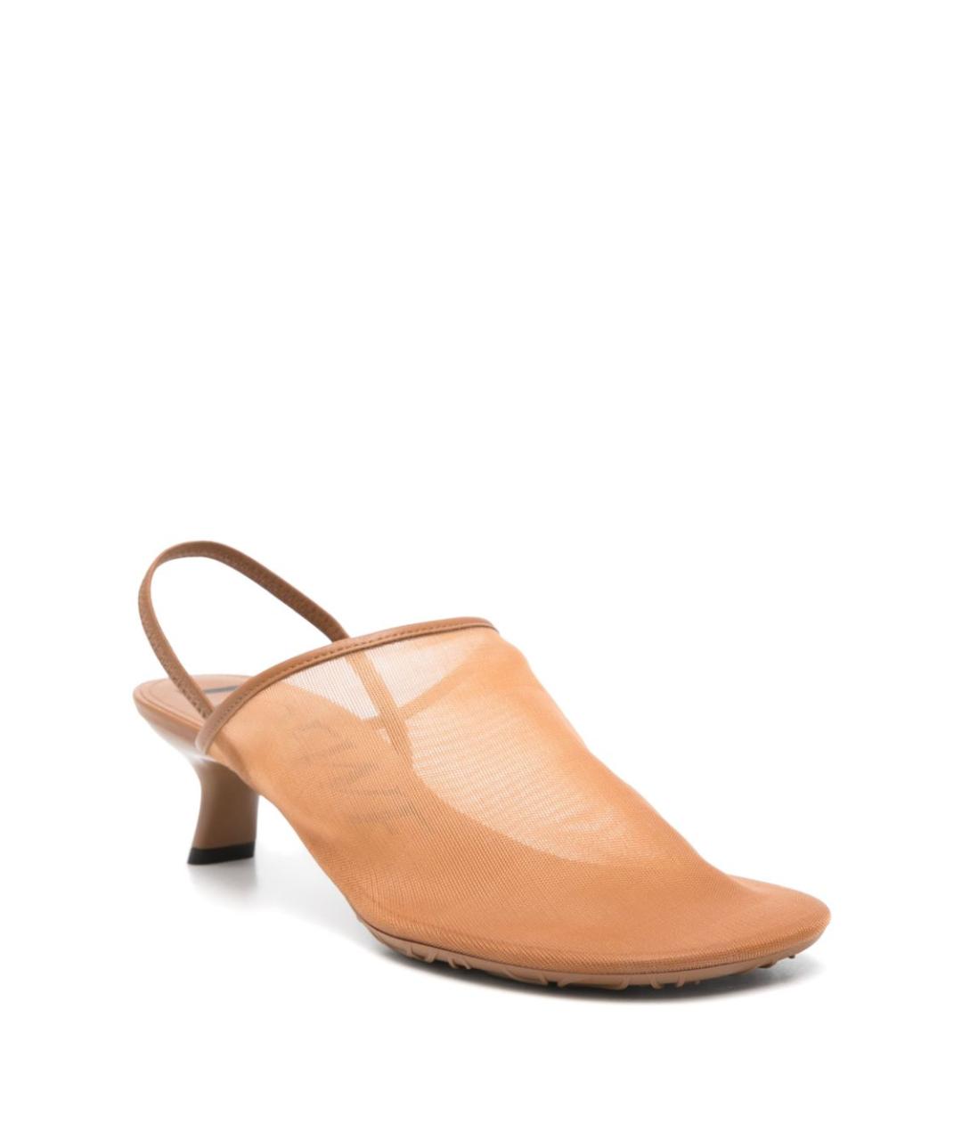 LOEWE Бежевые шлепанцы, фото 4
