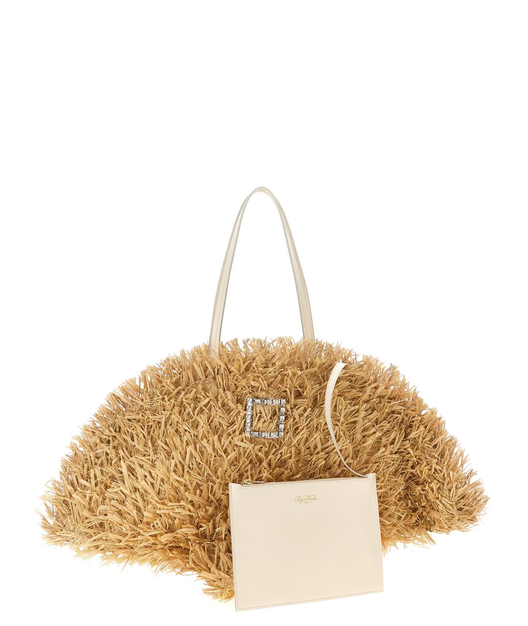ROGER VIVIER Бежевая сумка тоут, фото 3