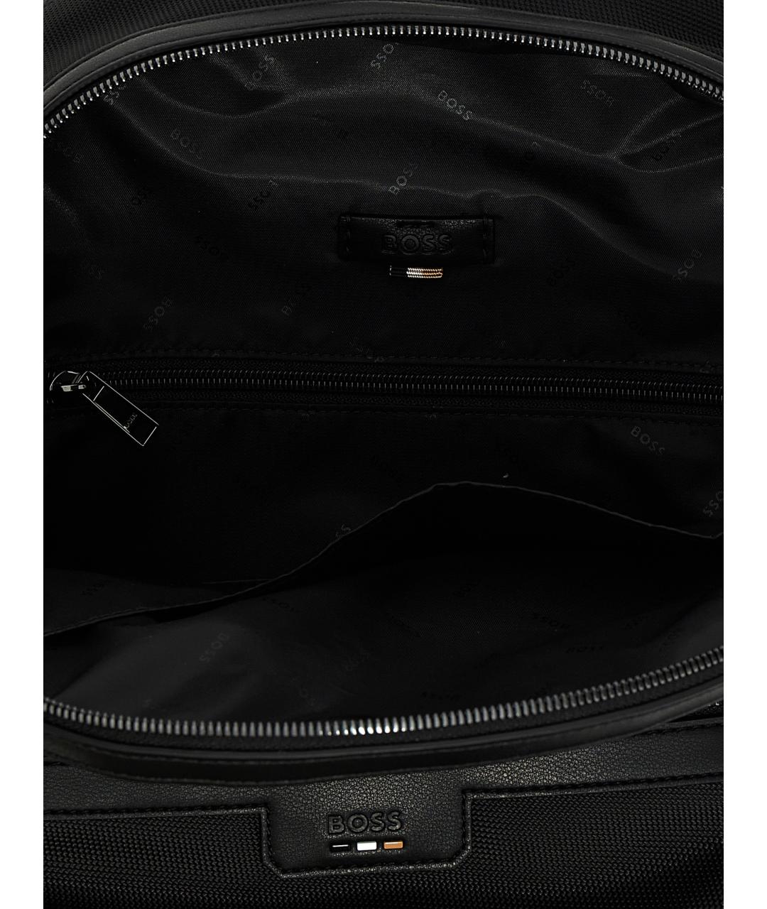 HUGO BOSS Черный синтетический рюкзак, фото 4