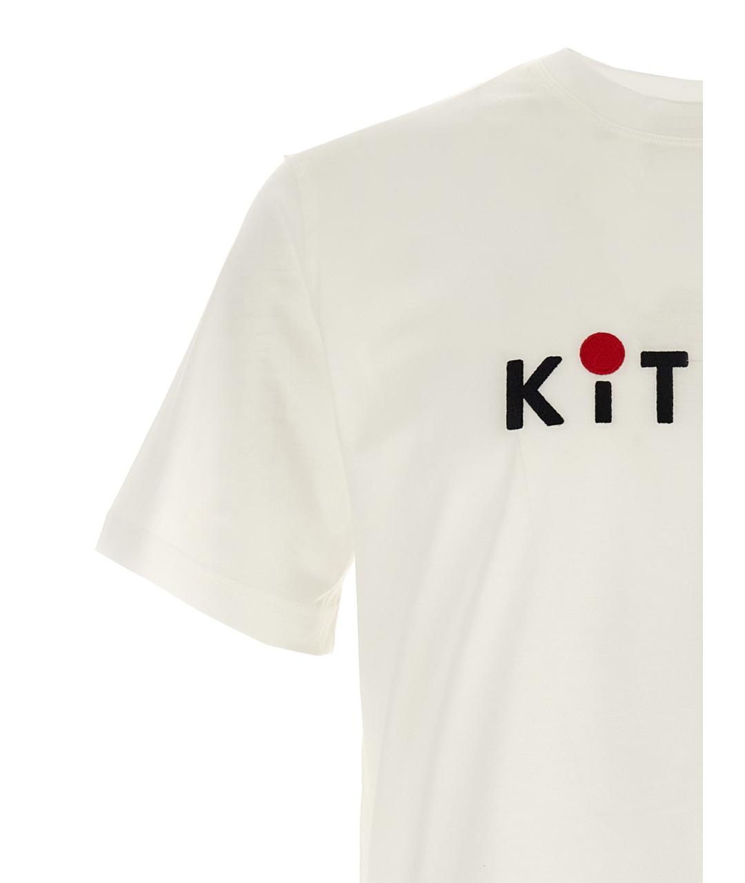 KITON Белая хлопковая футболка, фото 3