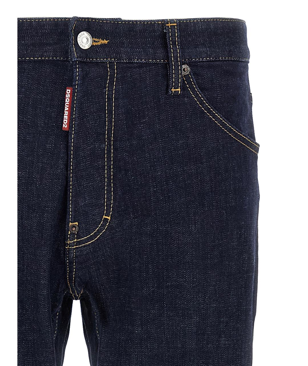 DSQUARED2 Синие хлопковые джинсы скинни, фото 3