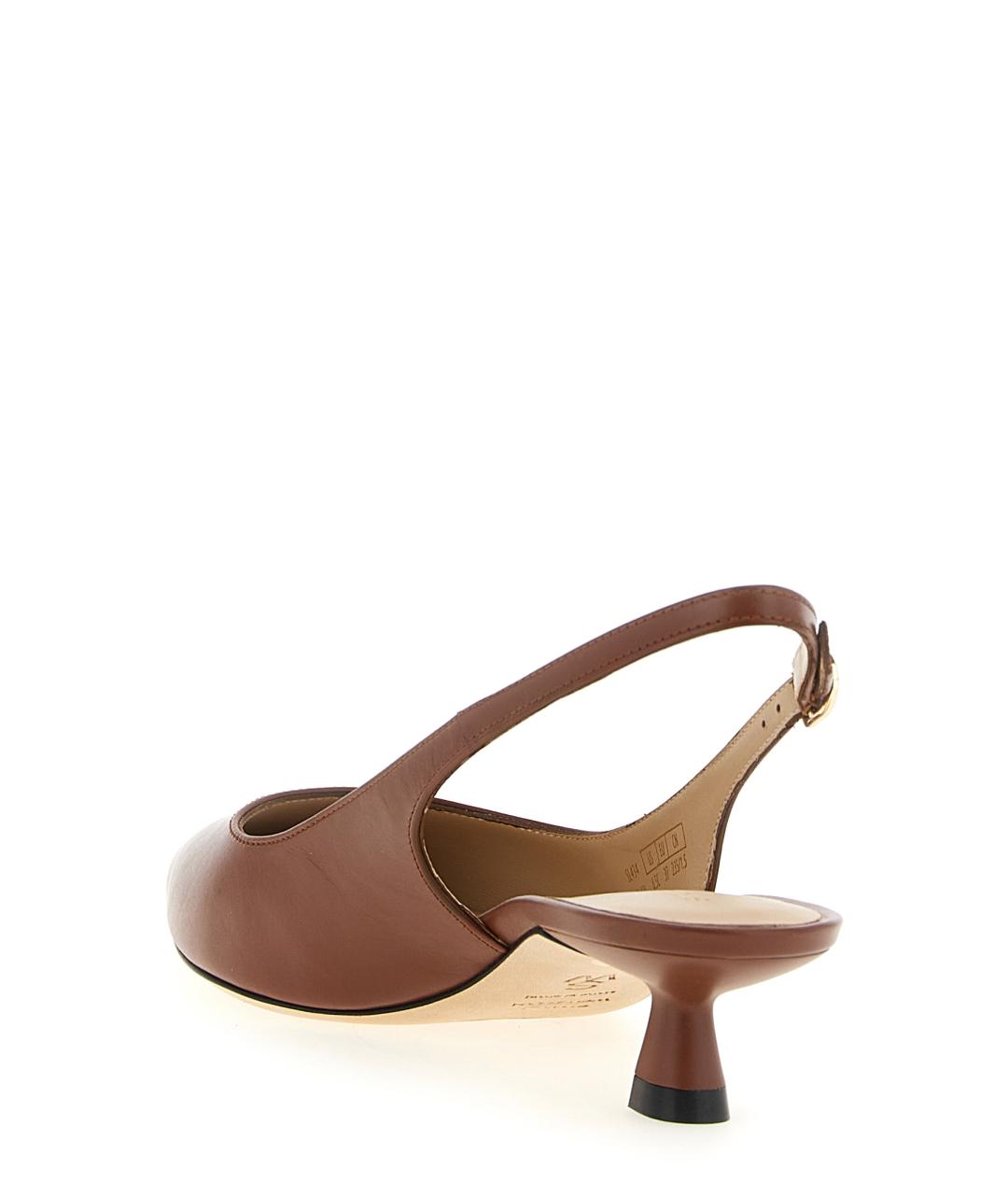 STUART WEITZMAN Коричневые кожаные туфли, фото 3