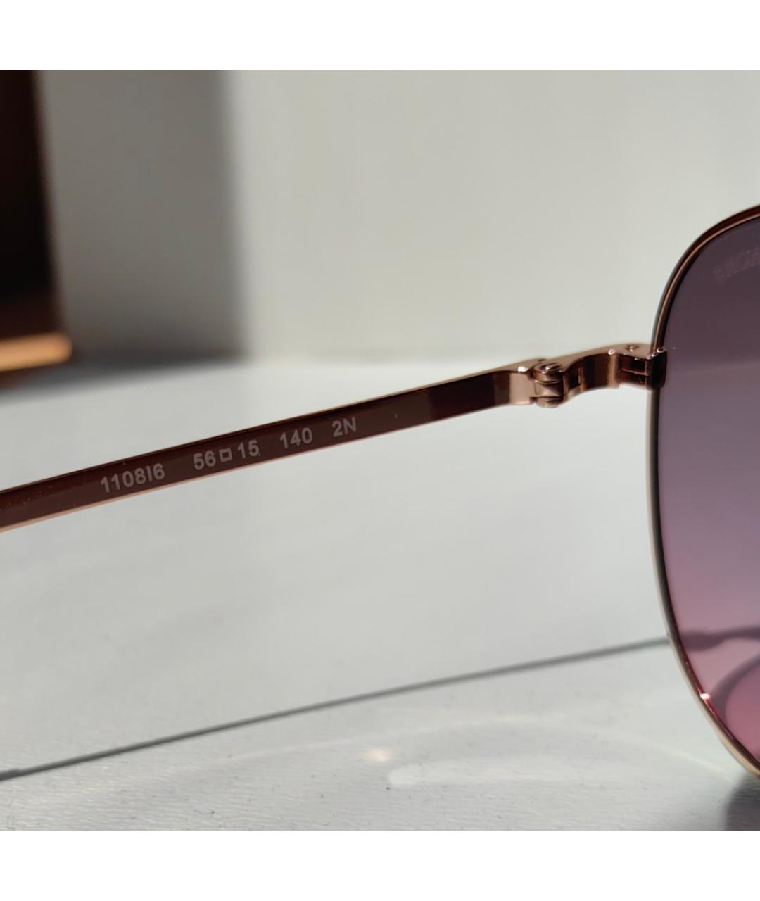 MICHAEL KORS Золотые металлические солнцезащитные очки, фото 2