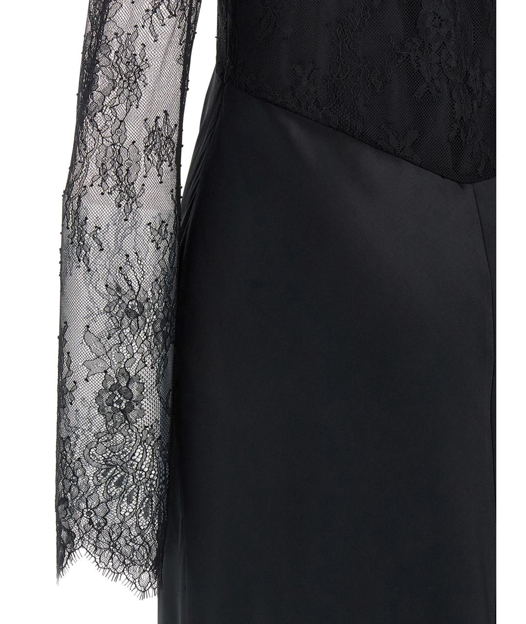 ALBERTA FERRETTI Черное вискозное вечернее платье, фото 4