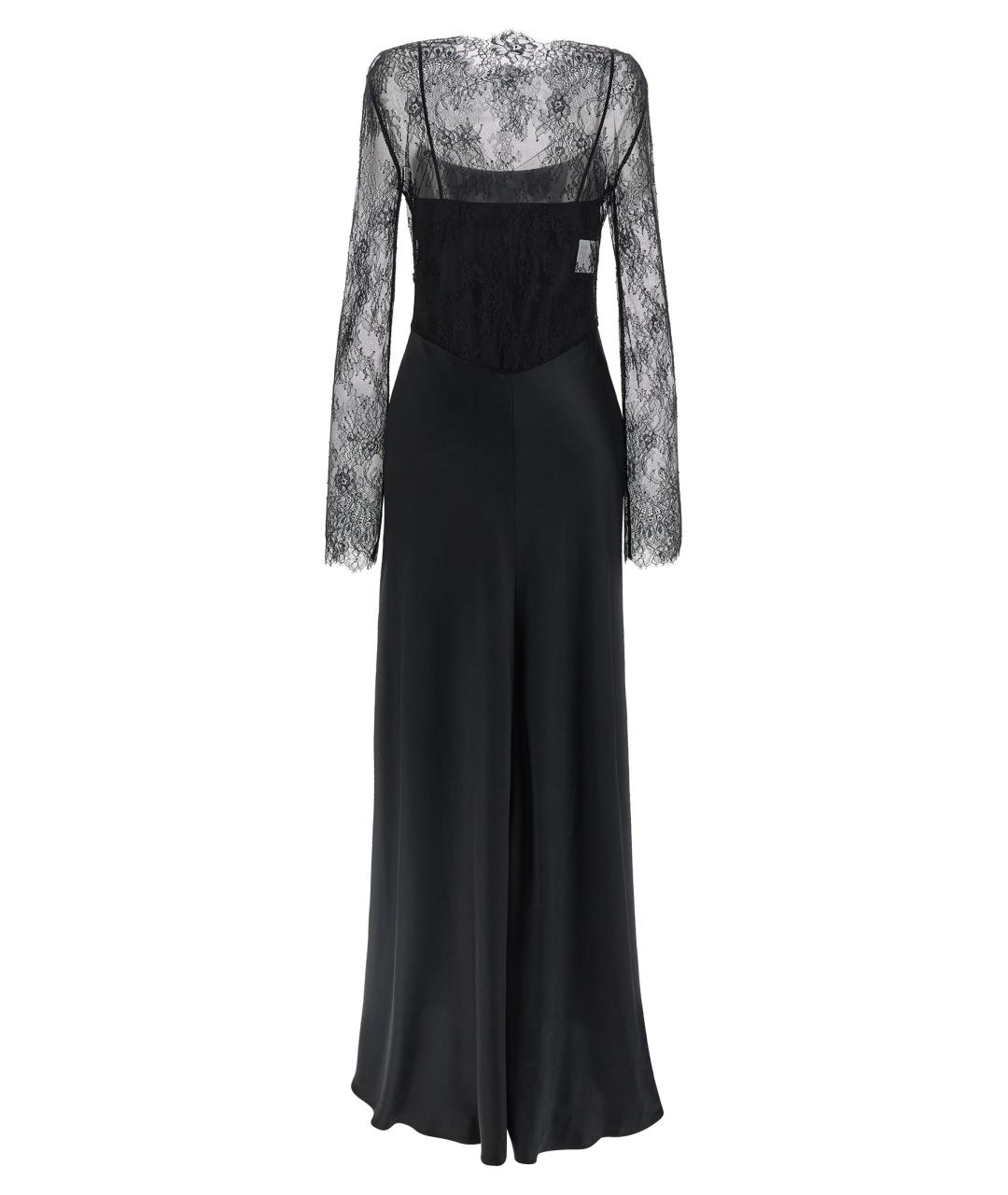ALBERTA FERRETTI Черное вискозное вечернее платье, фото 2