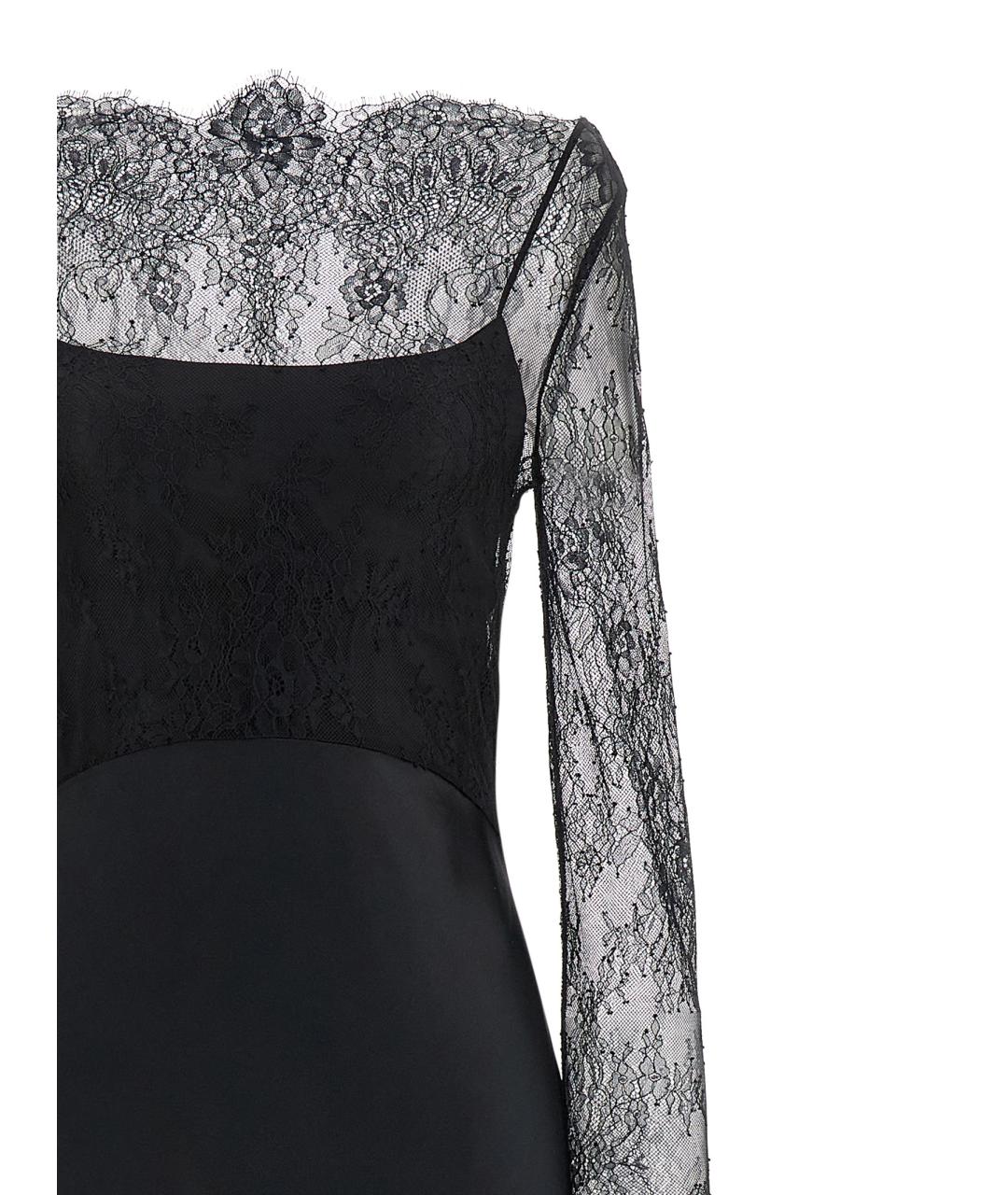 ALBERTA FERRETTI Черное вискозное вечернее платье, фото 3