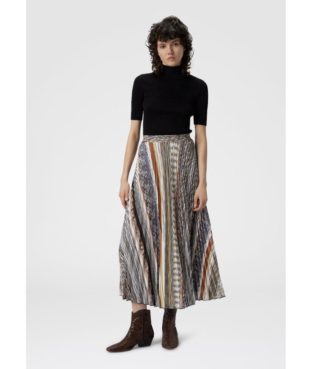 MISSONI Мульти вискозная юбка миди, фото 5