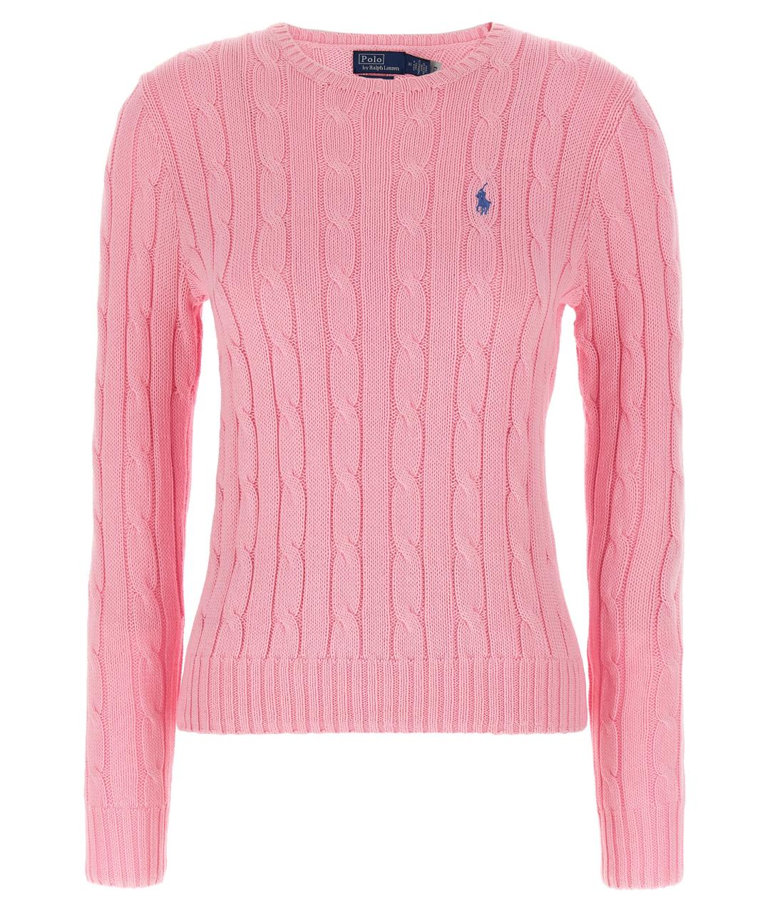 POLO RALPH LAUREN Розовый хлопковый джемпер / свитер, фото 1