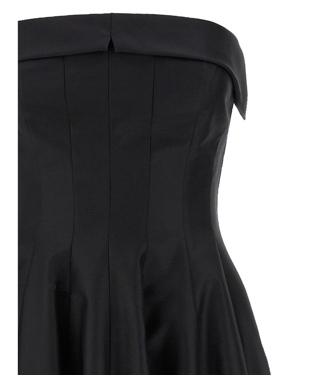 ALBERTA FERRETTI Черное шерстяное вечернее платье, фото 3