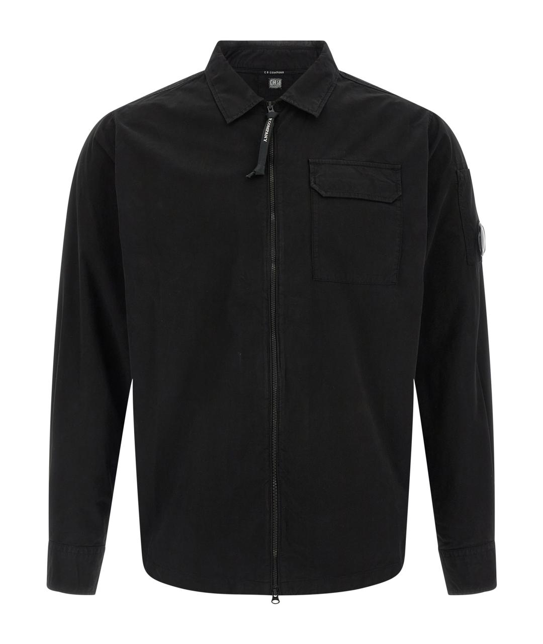 CP COMPANY Черная хлопковая куртка, фото 1