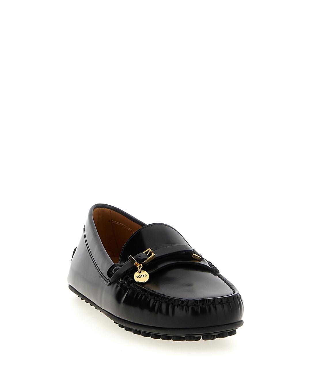 TOD'S Черные кожаные мокасины, фото 2
