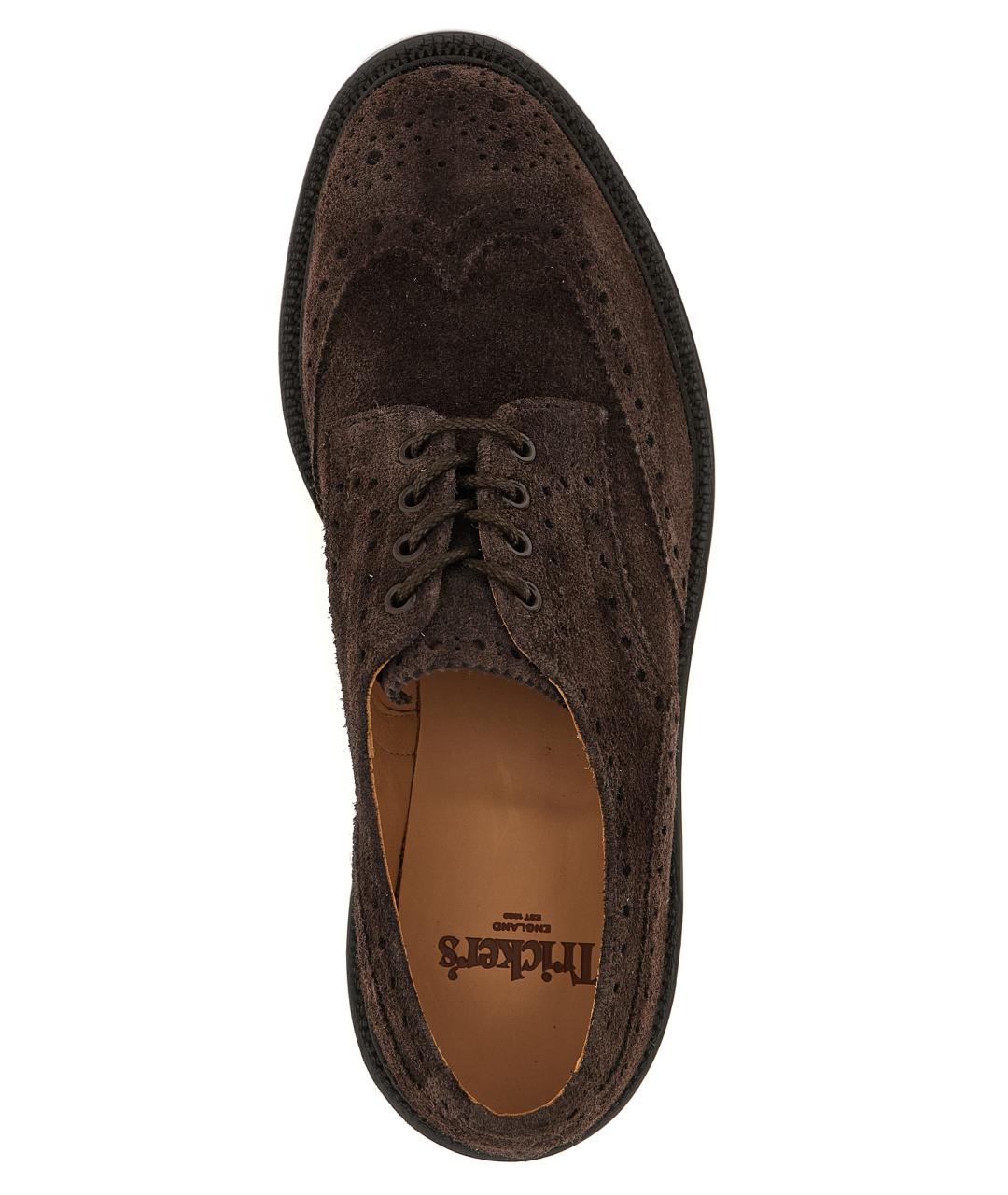 TRICKER'S Коричневые замшевые туфли, фото 4
