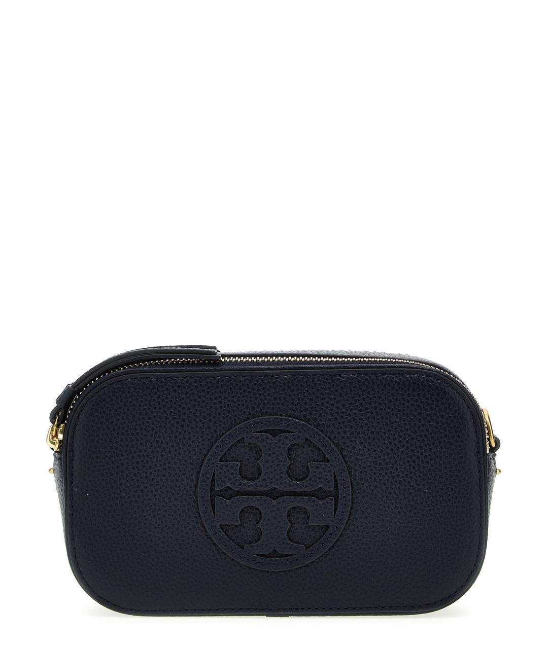 TORY BURCH Синяя кожаная сумка через плечо, фото 1
