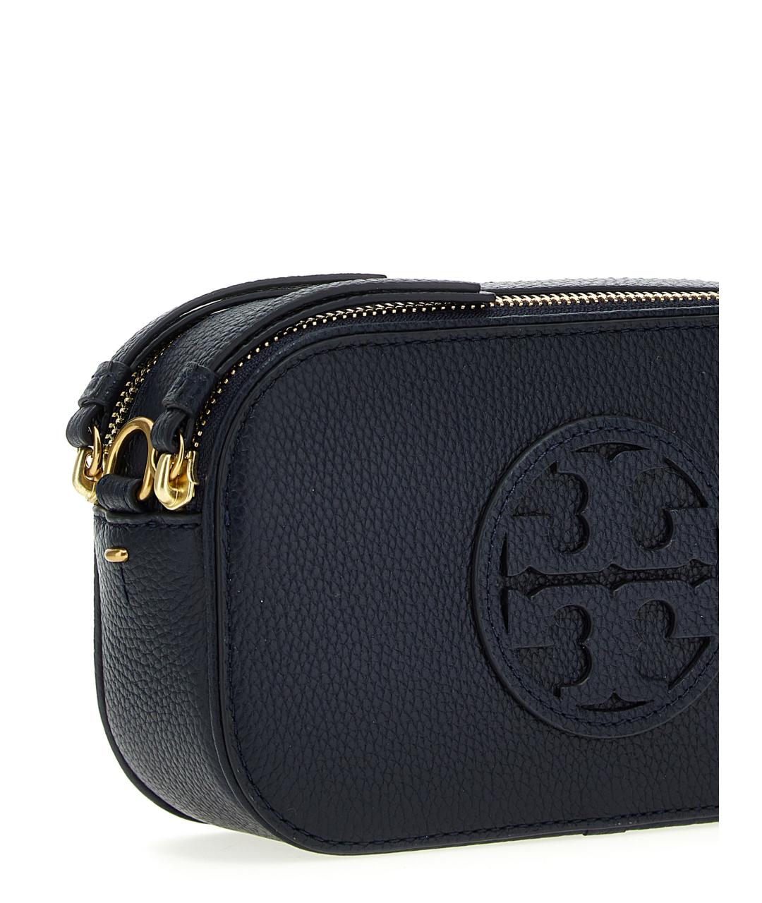 TORY BURCH Синяя кожаная сумка через плечо, фото 3