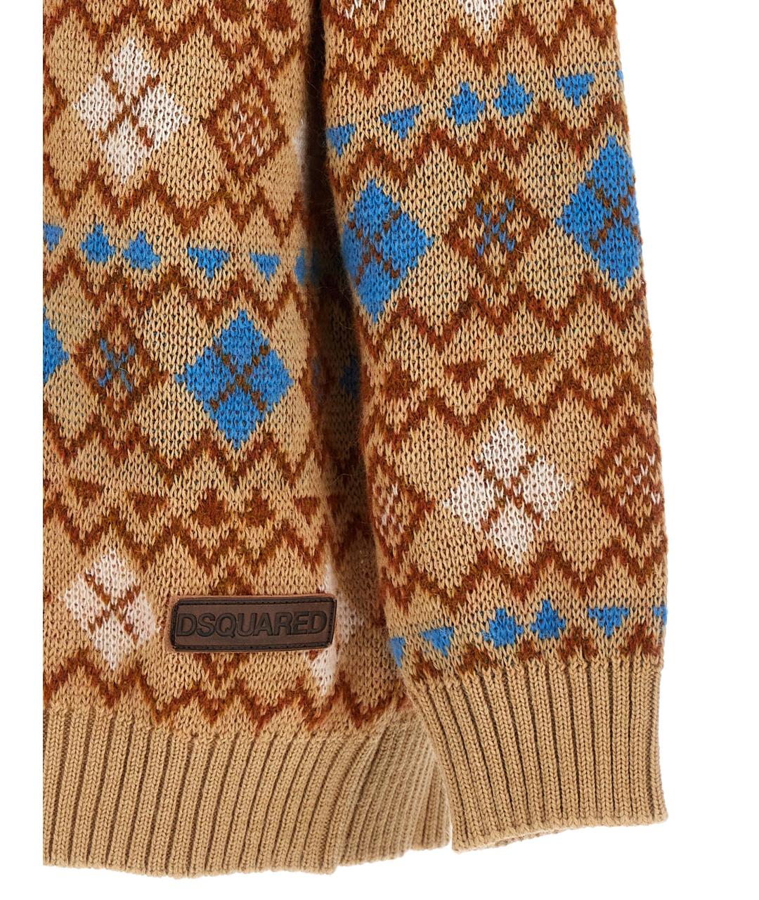 DSQUARED2 Мульти шерстяной кардиган, фото 4