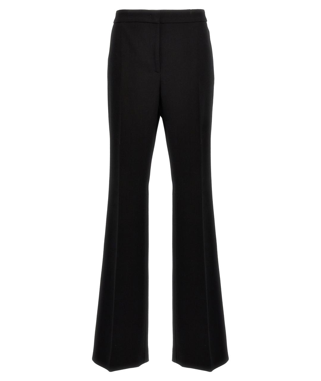 MOSCHINO Черные вискозные прямые брюки, фото 1