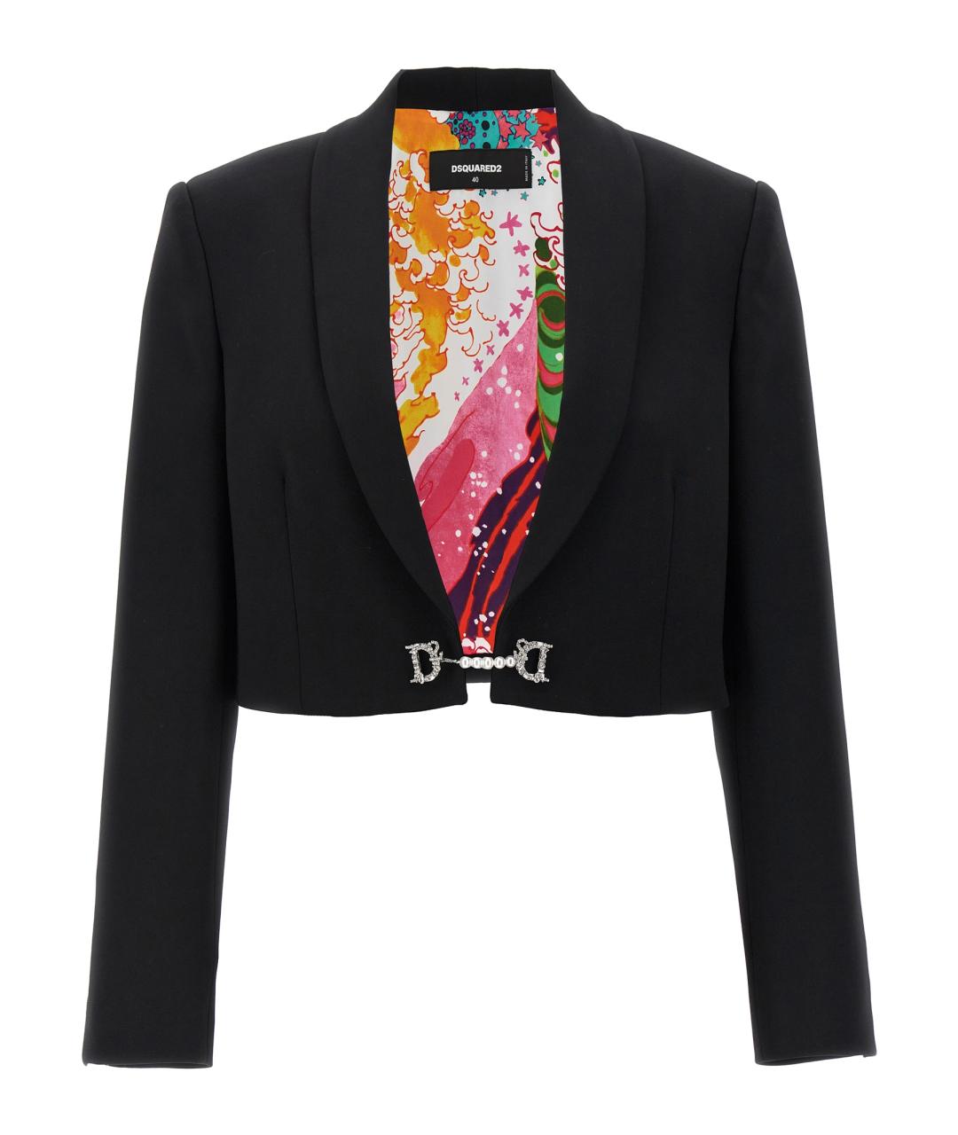 DSQUARED2 Черный полиэстеровый жакет/пиджак, фото 1
