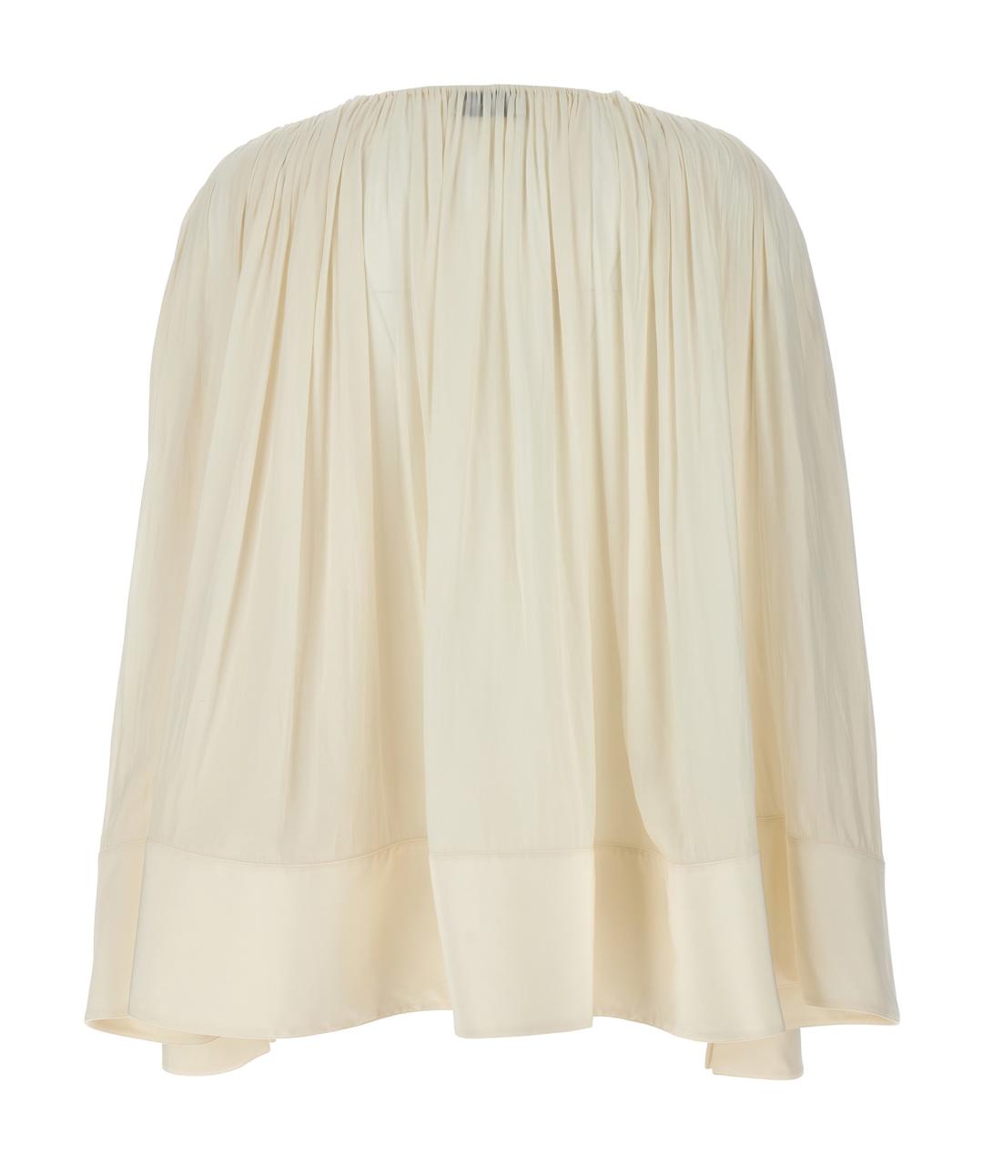 LANVIN Белая полиэстеровая блузы, фото 2