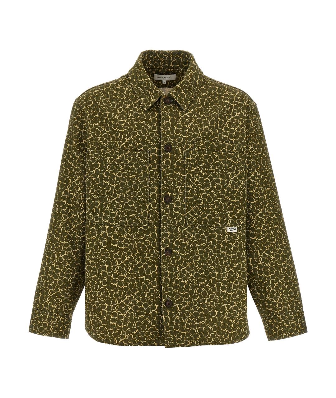 MAISON KITSUNE Зеленая хлопковая куртка, фото 1