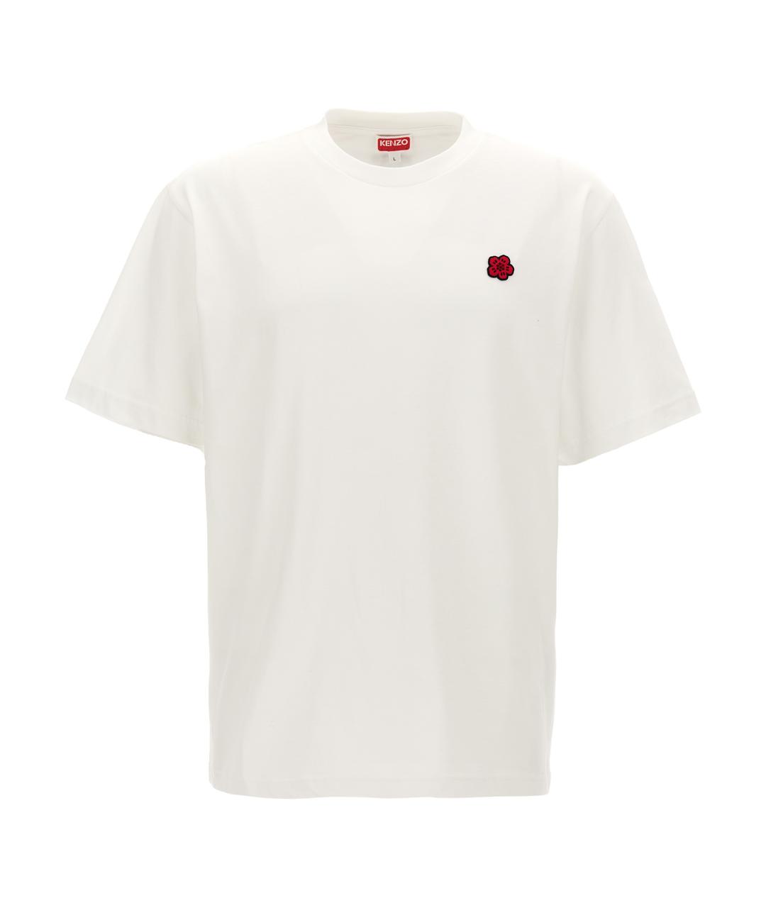 KENZO Белая хлопковая футболка, фото 1
