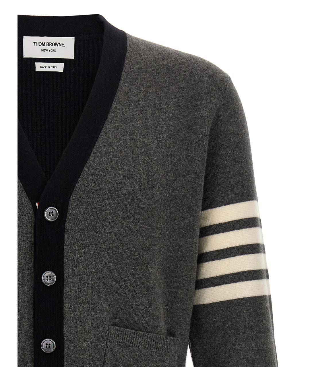 THOM BROWNE Мульти шерстяной кардиган, фото 2