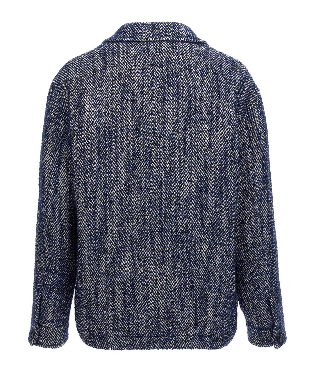 ETRO Синяя шерстяная куртка, фото 2