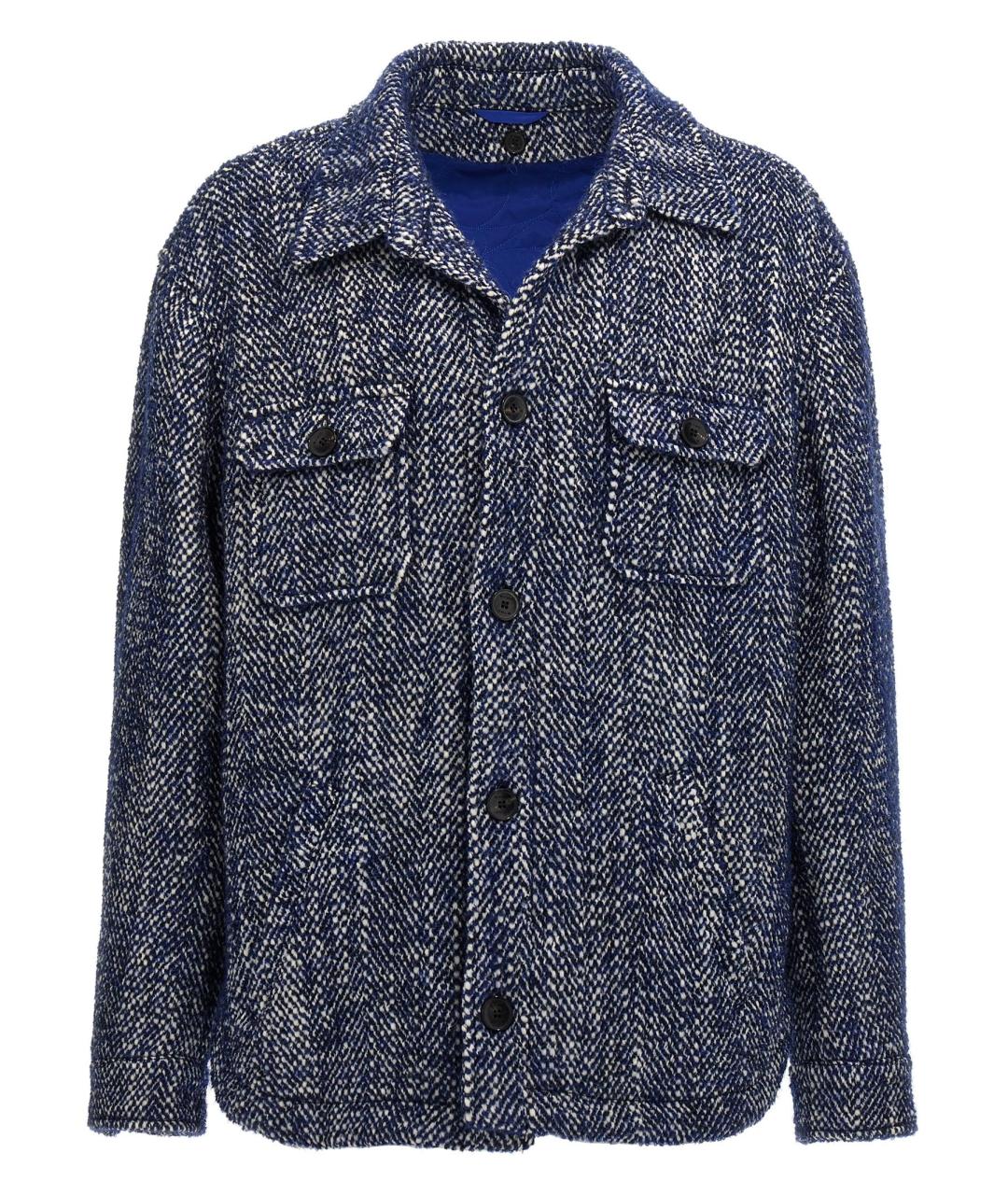 ETRO Синяя шерстяная куртка, фото 1
