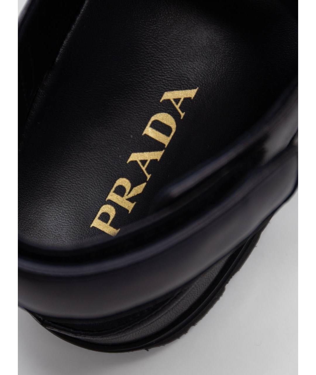 PRADA Черные кожаные сандалии, фото 5