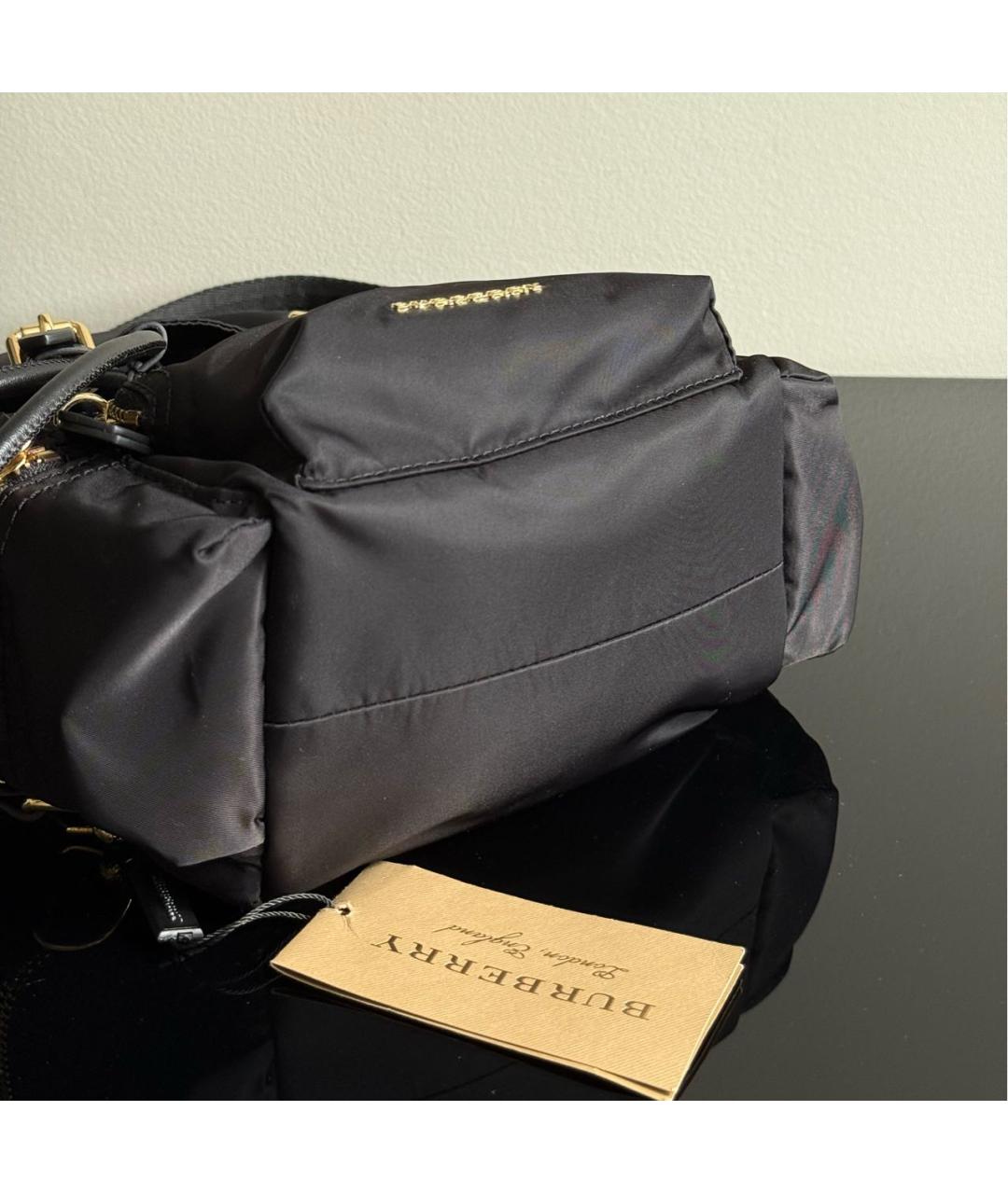 BURBERRY Черный тканевый рюкзак, фото 8