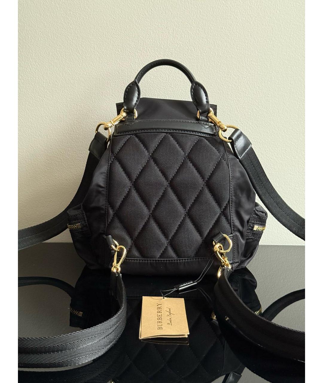 BURBERRY Черный тканевый рюкзак, фото 3