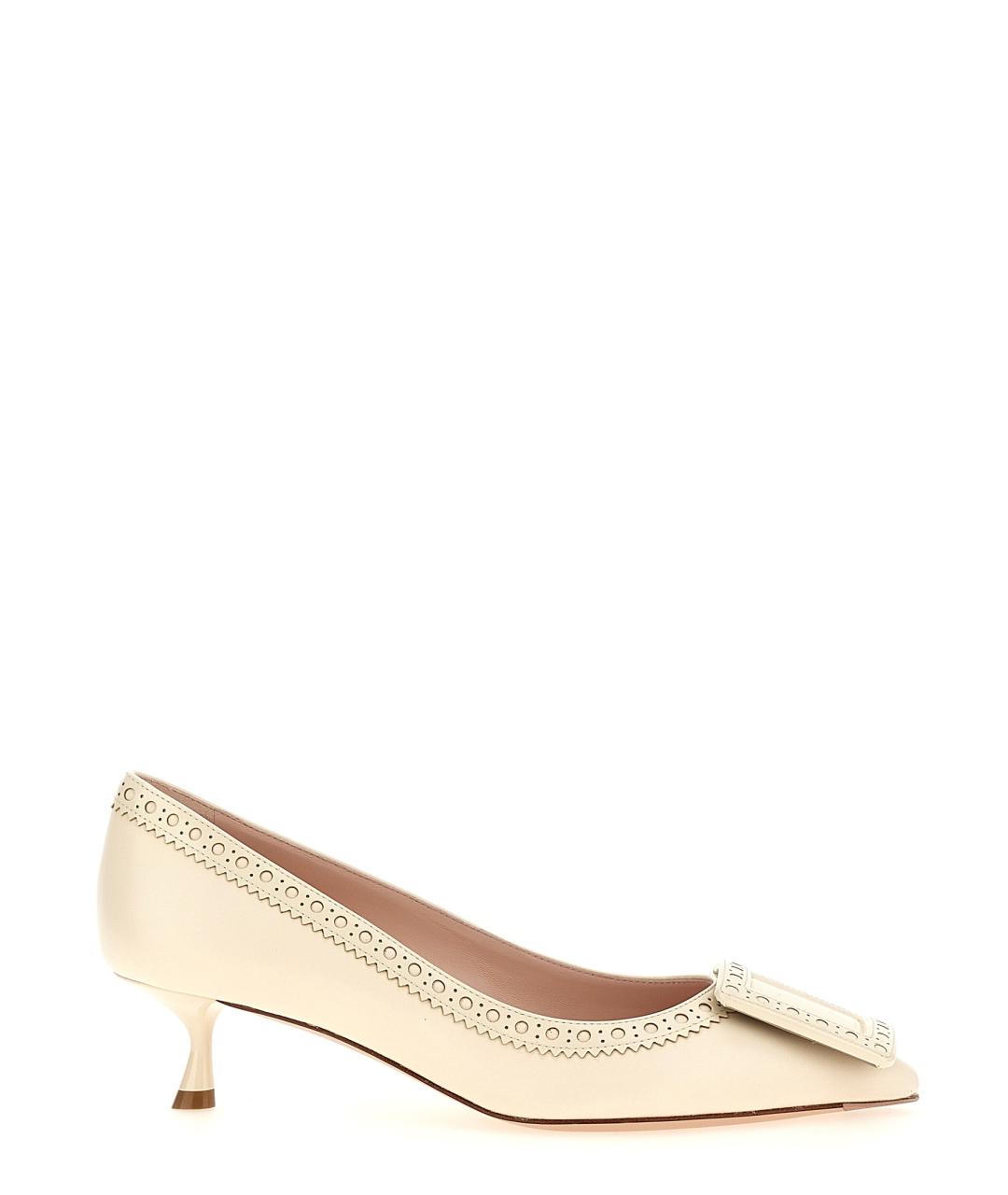 ROGER VIVIER Бежевые кожаные туфли, фото 1