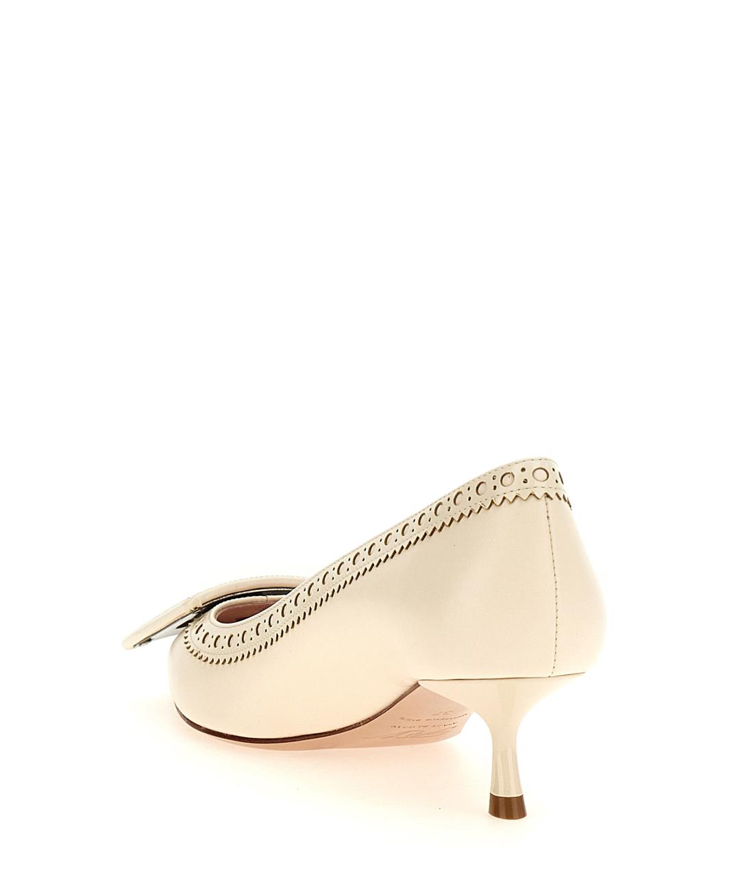 ROGER VIVIER Бежевые кожаные туфли, фото 3