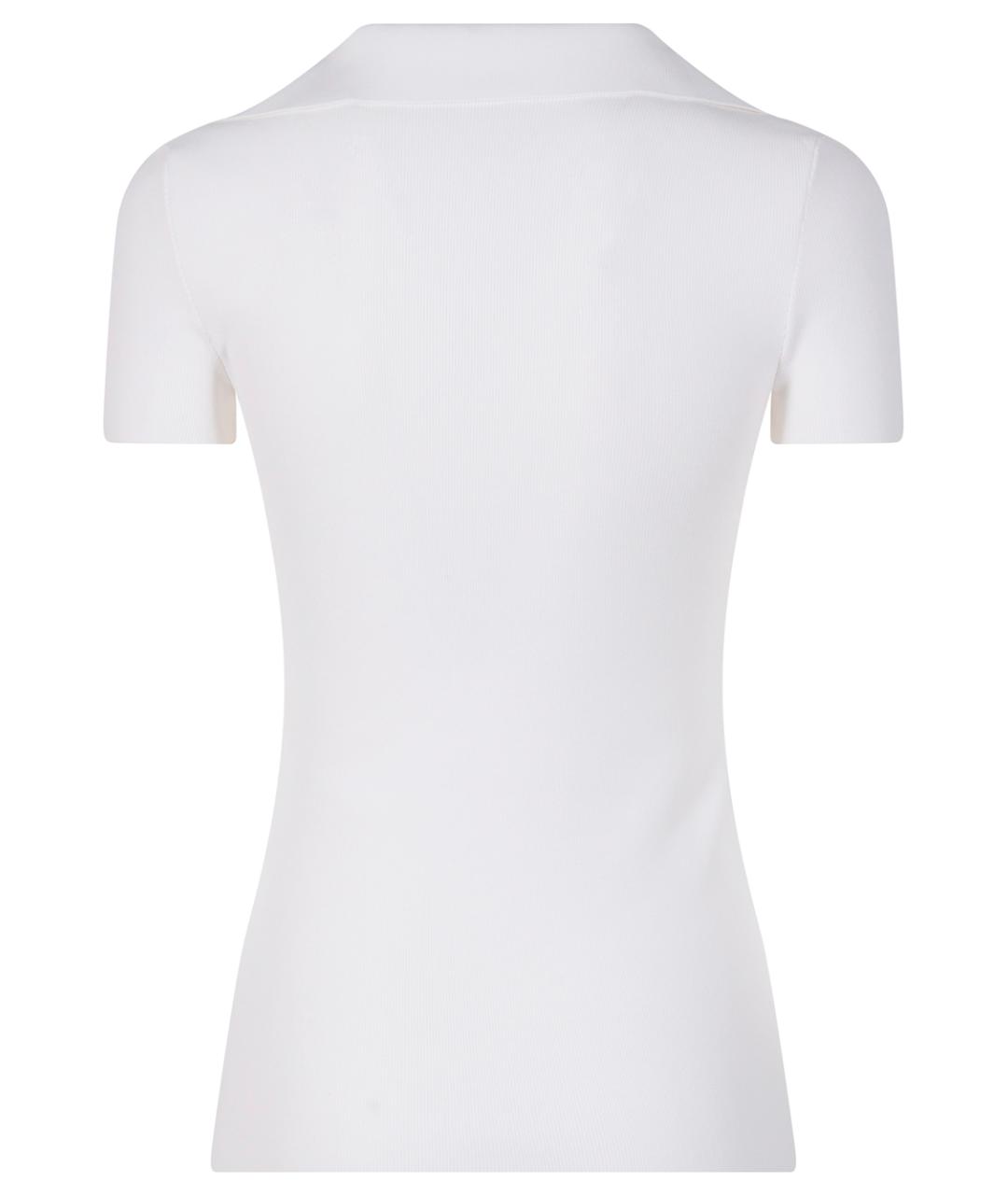 BALENCIAGA Белая вискозная футболка, фото 2