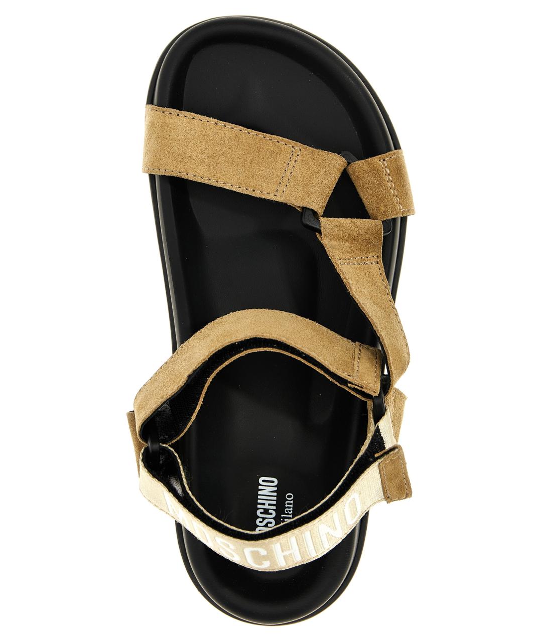 MOSCHINO Бежевые сандалии, фото 4