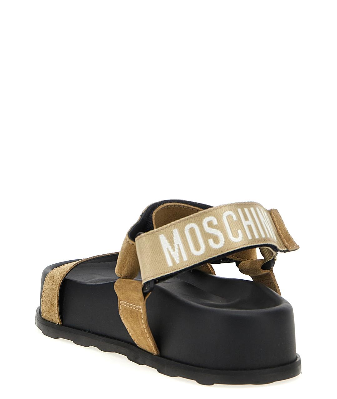 MOSCHINO Бежевые сандалии, фото 3