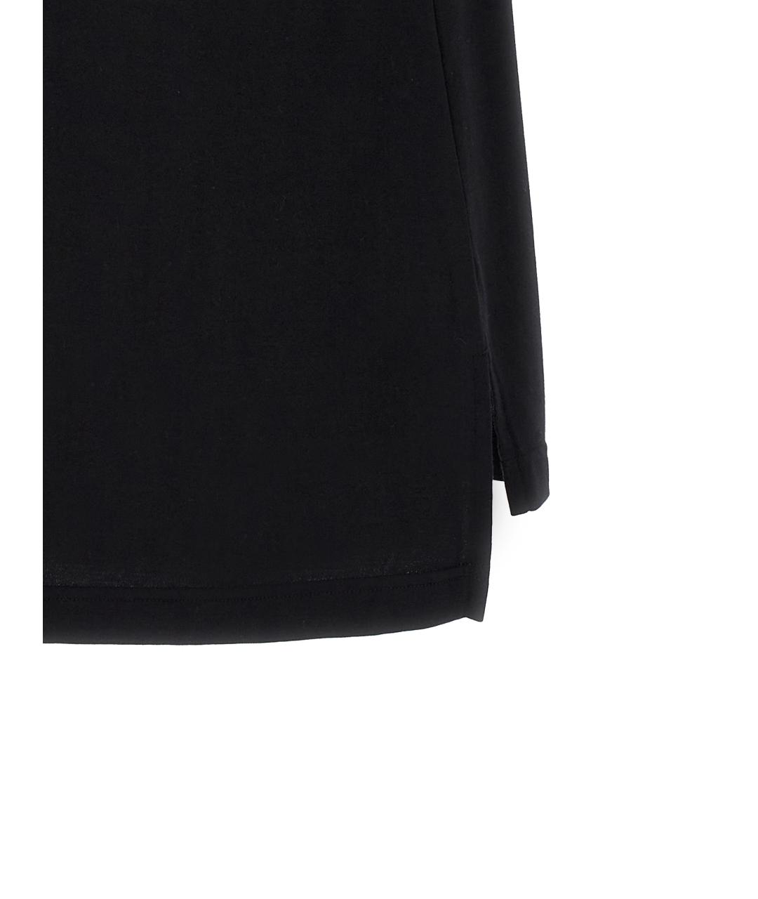 Y-3 Черная хлопковая футболка, фото 4