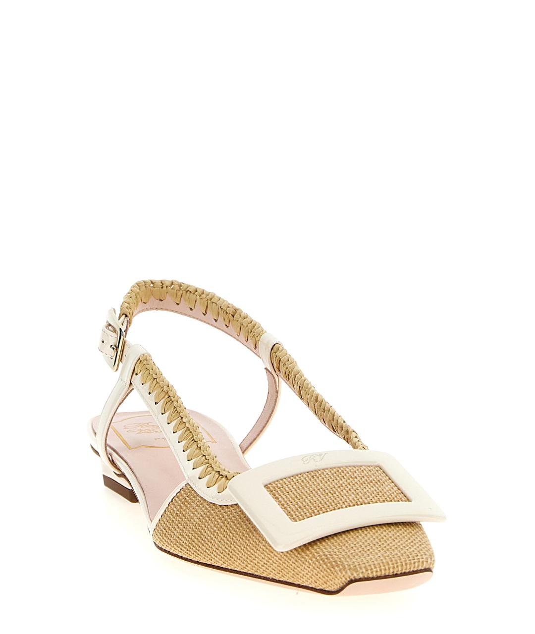 ROGER VIVIER Бежевые балетки, фото 2