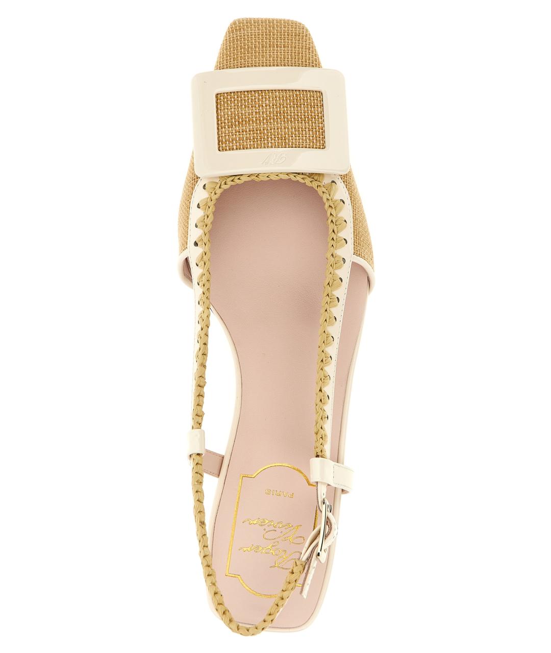 ROGER VIVIER Бежевые балетки, фото 4