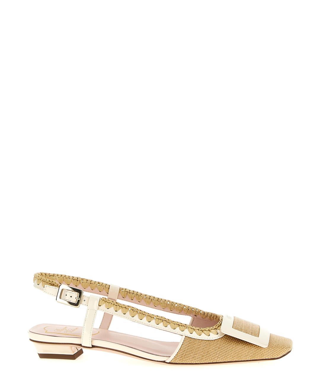 ROGER VIVIER Бежевые балетки, фото 1