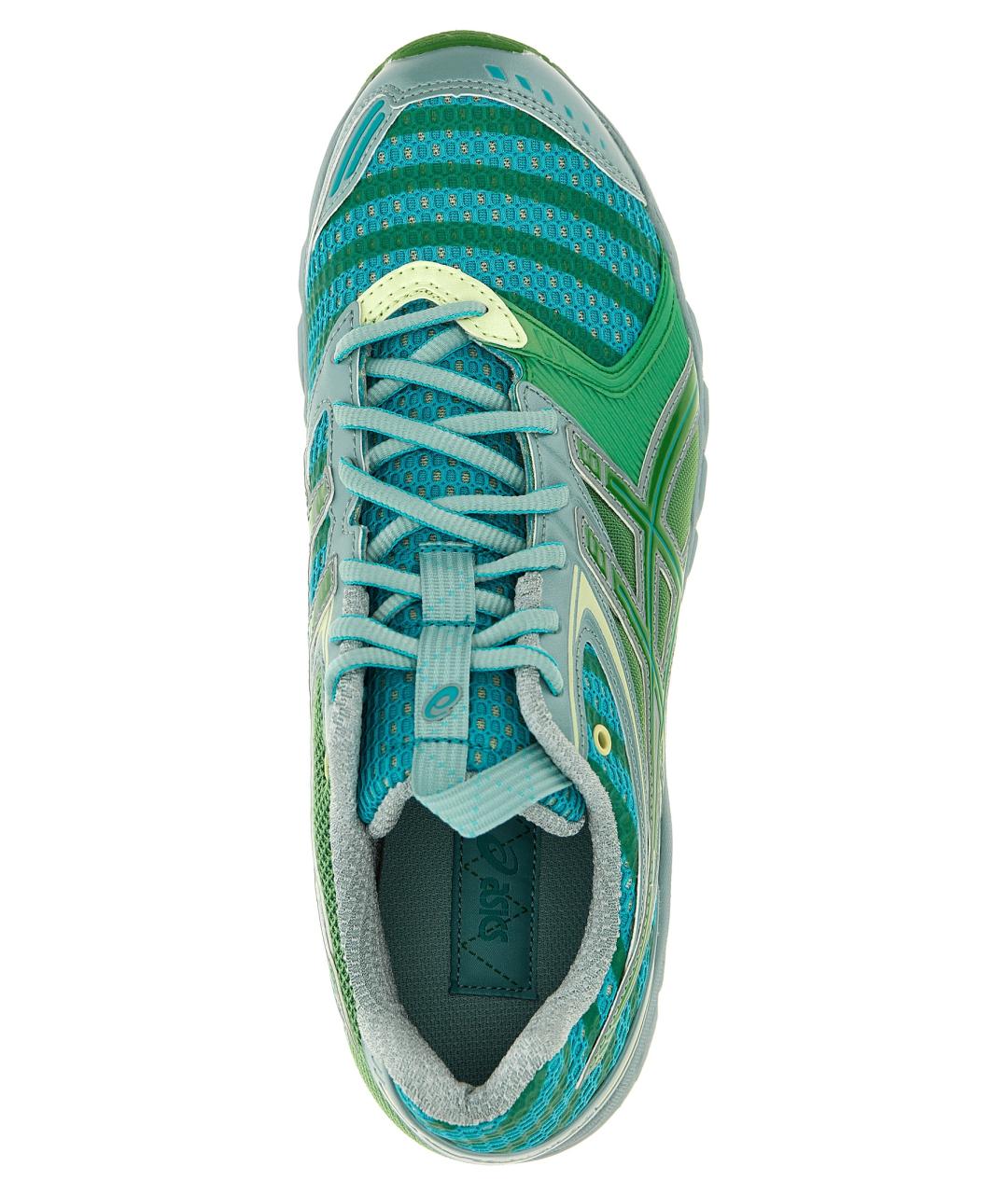 ASICS Зеленые синтетические низкие кроссовки / кеды, фото 4